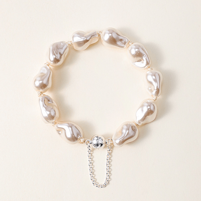 Lunather™ Liquid Light Baroque Crystal Pearl Bracelet