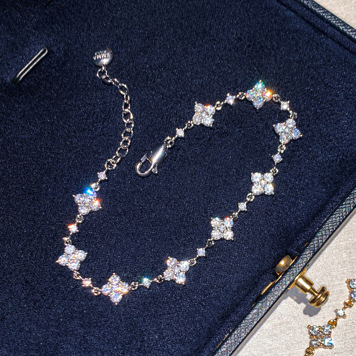 Lunather™ Starlit Clover 6A Cubic Zirconia Bracelet