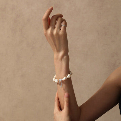 Lunather™ Liquid Light Baroque Crystal Pearl Bracelet