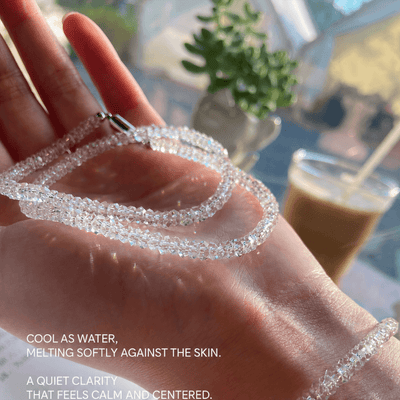Lunather™ Crushed Ice Clear Quartz Bracelet
