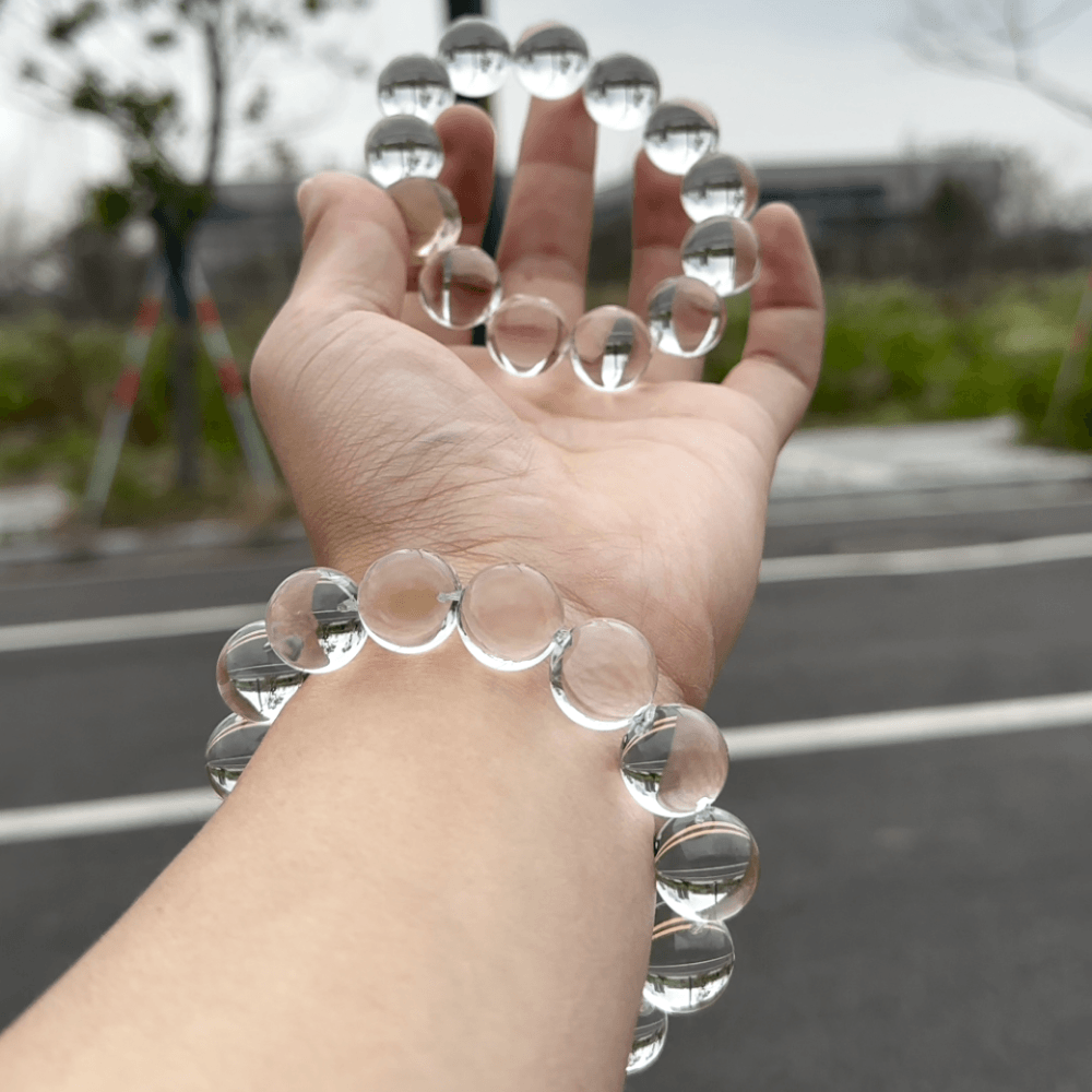 Bubble Clear Quartz Bracelet