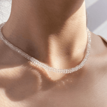 Lunather™ Crushed Ice Clear Quartz Necklace