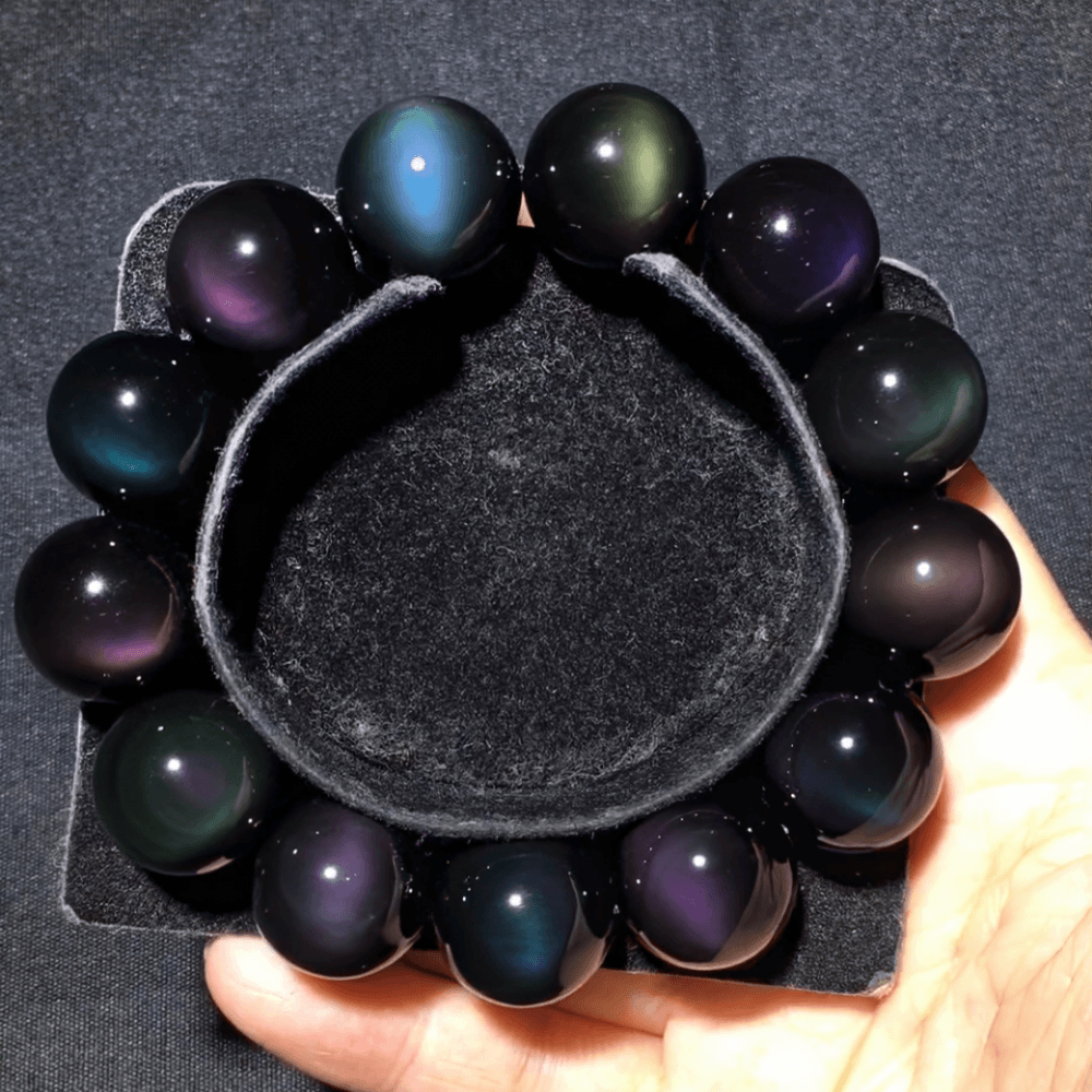 Aurora Rainbow Obsidian Bracelet