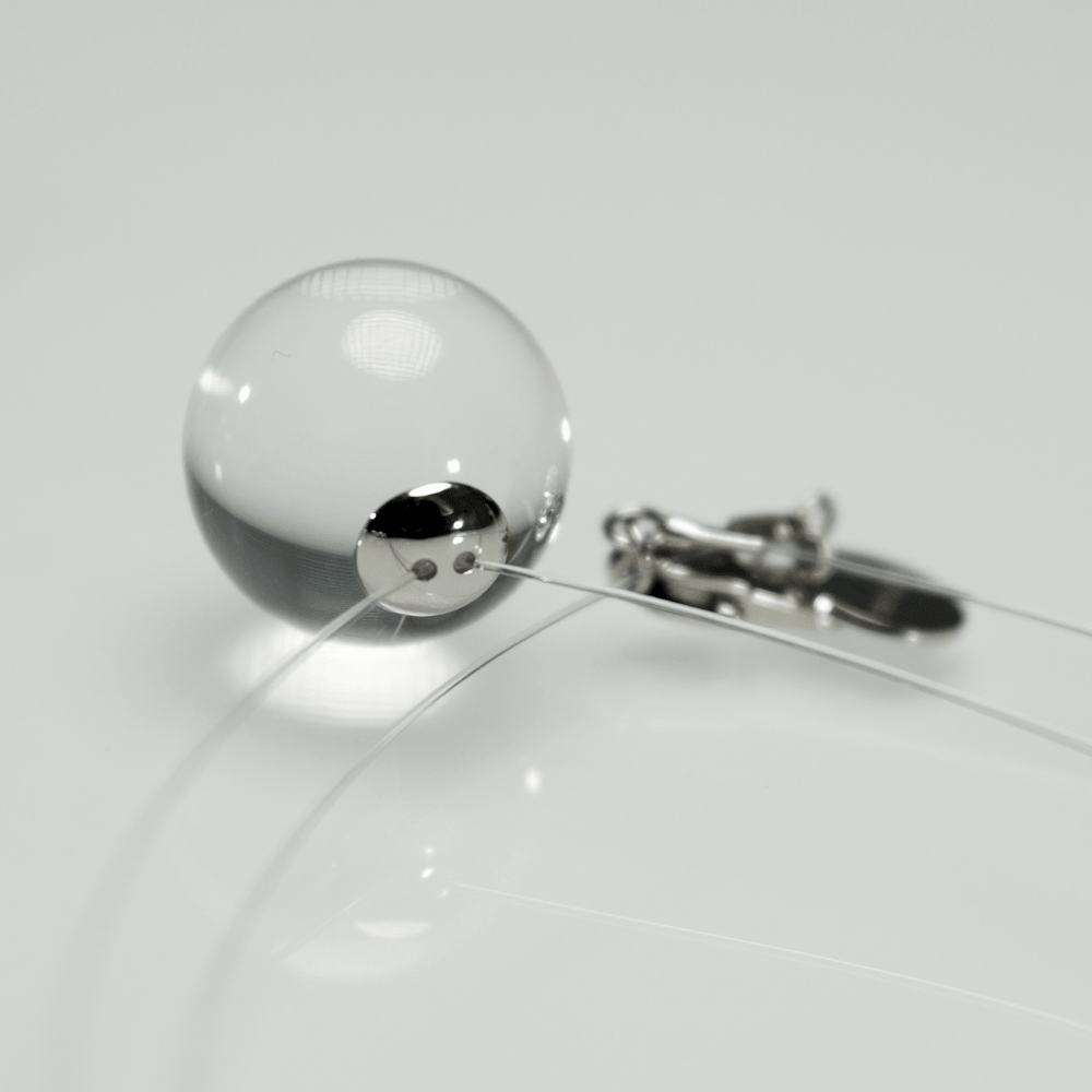 Lunather™ Invisible Floating Bubble Clear Quartz Necklace