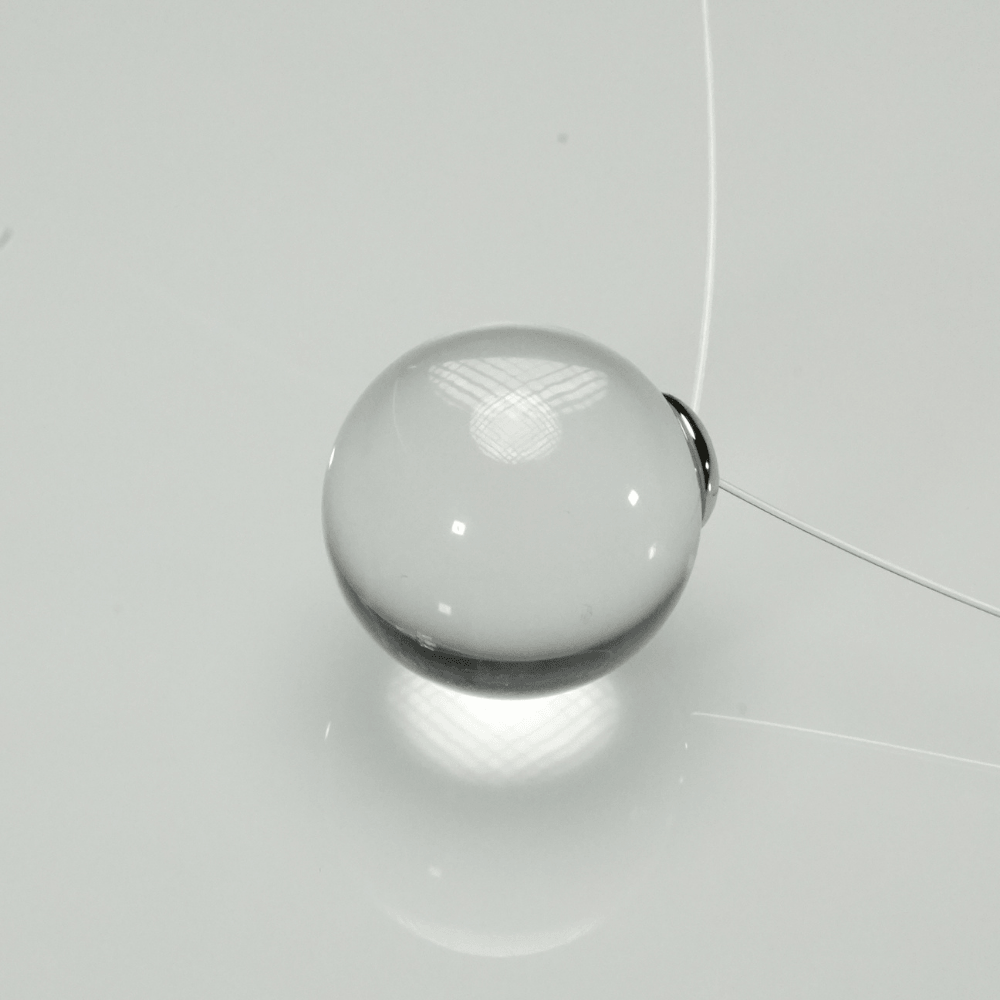 Lunather™ Invisible Floating Bubble Clear Quartz Necklace