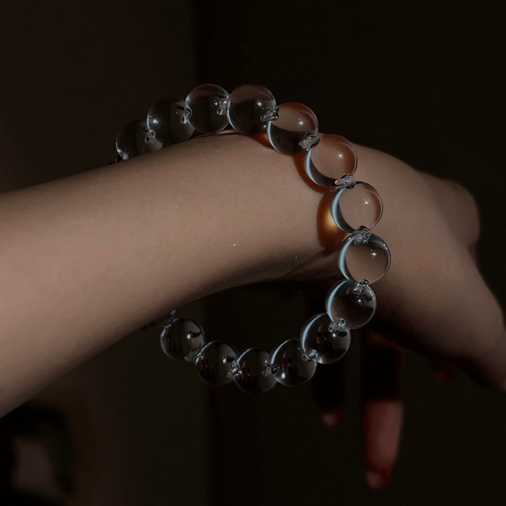 Water Bubble Clear Quartz Bracelet