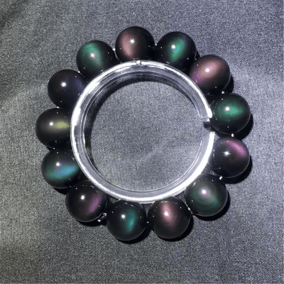 Aurora Rainbow Obsidian Bracelet