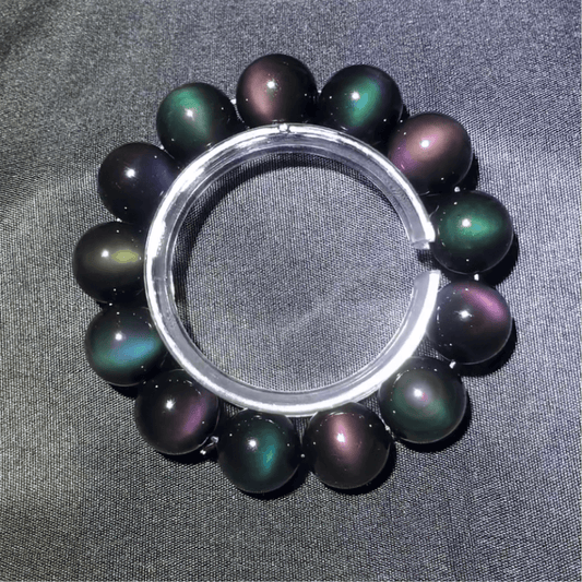 Aurora Rainbow Obsidian Bracelet