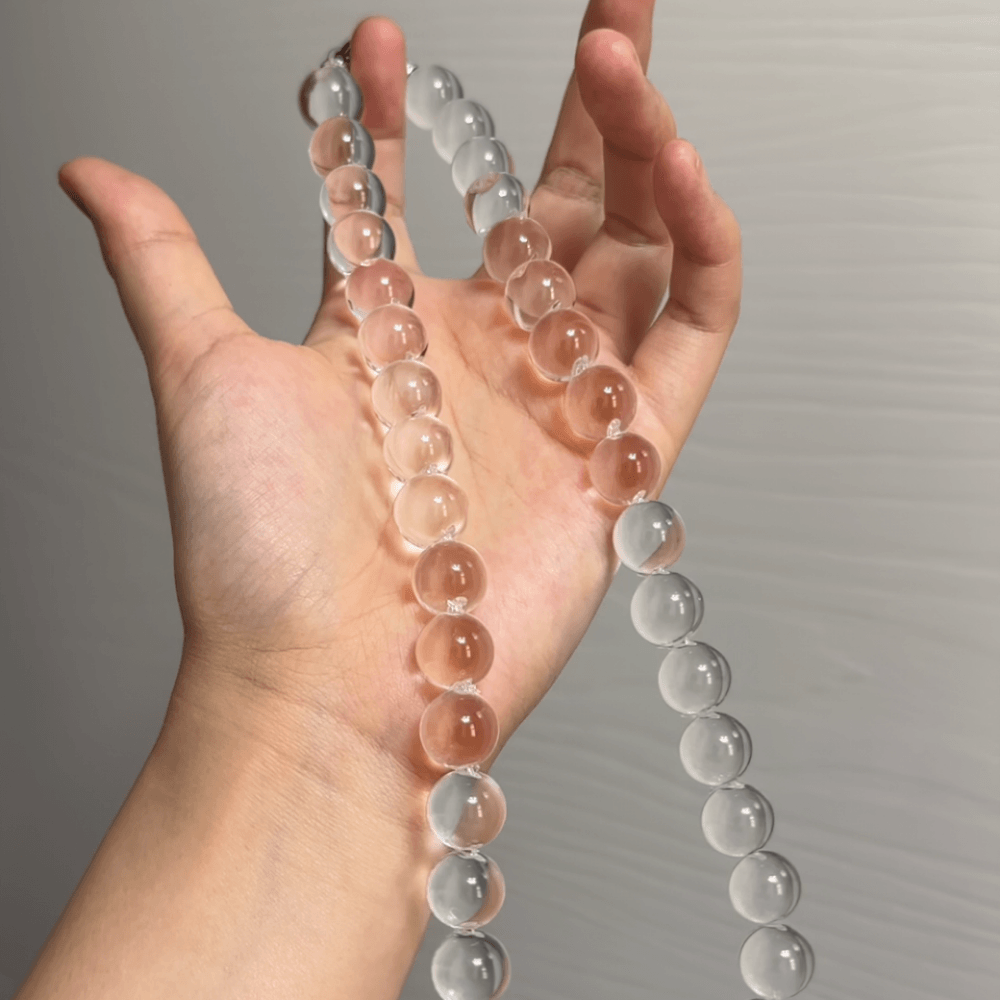 Water Bubble Clear Quartz Necklace
