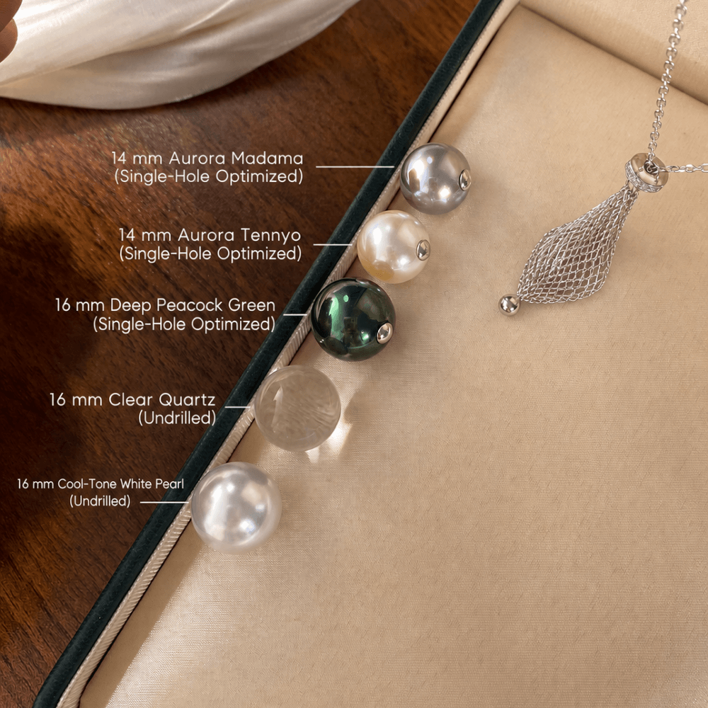Lunather™ Interchangeable Dreamcatcher Crystal & Pearl Necklace