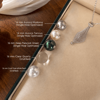 Lunather™ Interchangeable Dreamcatcher Crystal & Pearl Necklace