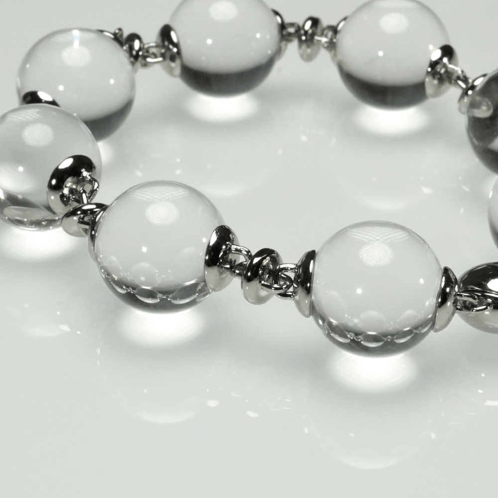 Lunather™ Floating Bubble Clear Quartz Bracelet