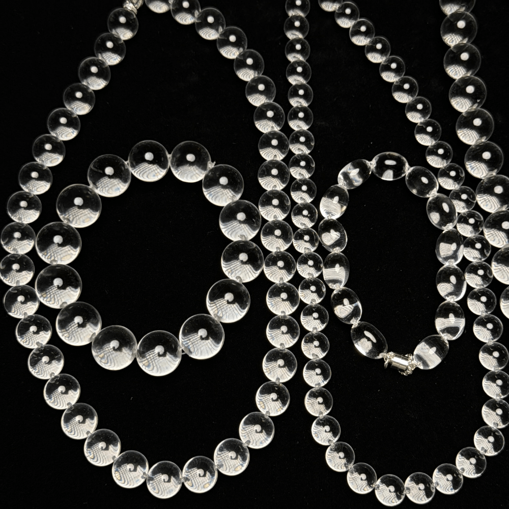 Lunather™ Water Bubble Clear Quartz Necklace