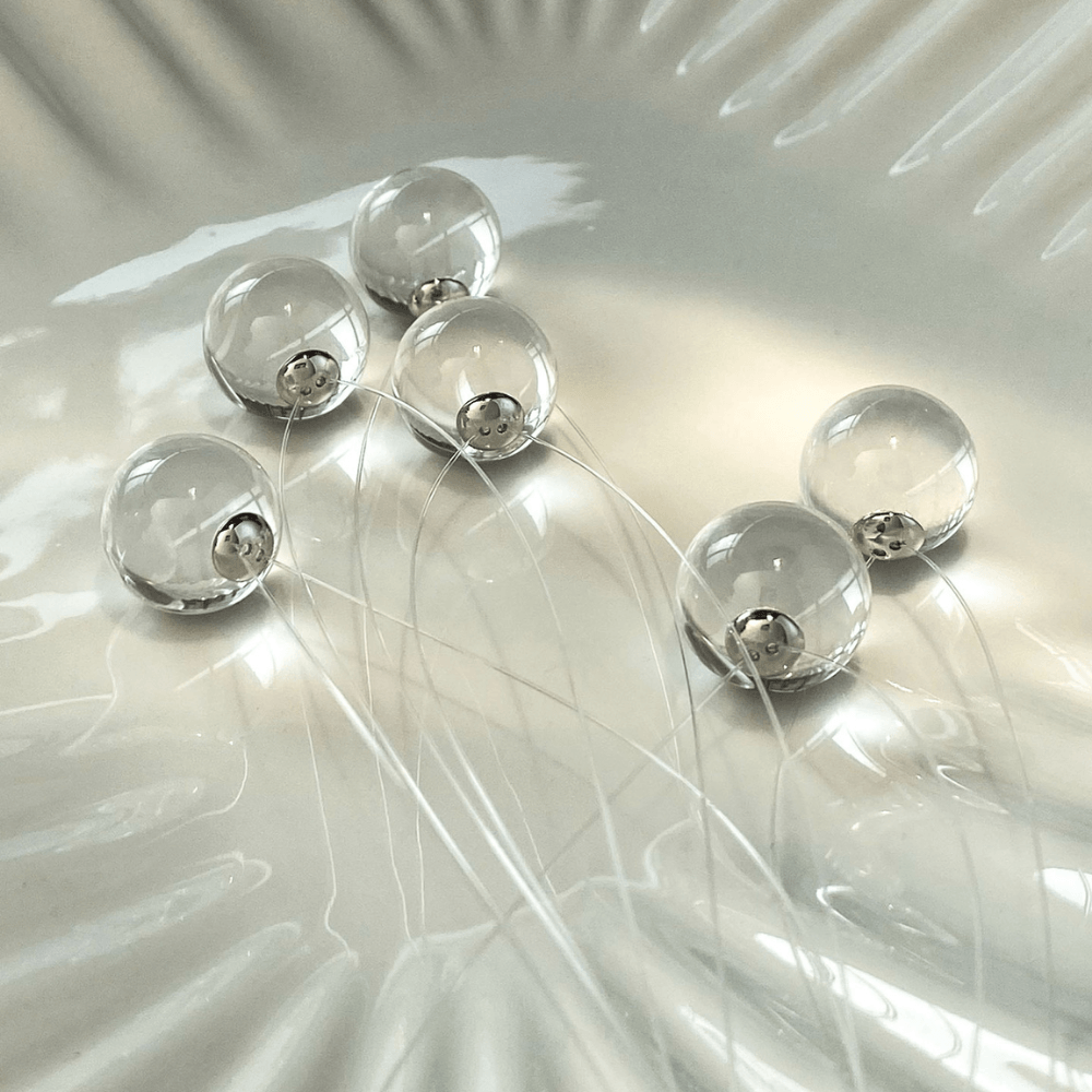 Lunather™ Invisible Floating Bubble Clear Quartz Necklace