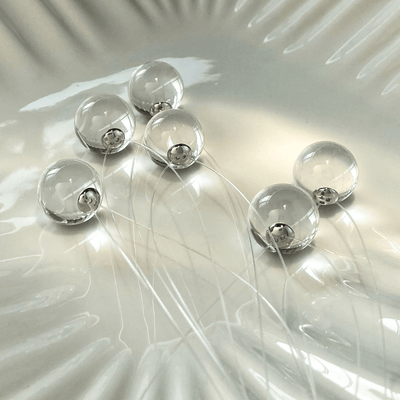 Lunather™ Invisible Floating Bubble Clear Quartz Necklace