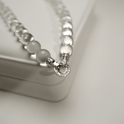 Lunather™ Water Bubble Clear Quartz Necklace