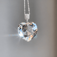 Lunather™ Heart of Light Faceted Clear Quartz Pendant Necklace