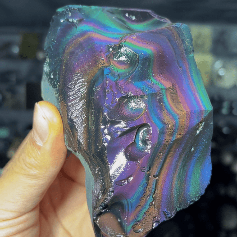 Aurora Rainbow Obsidian Bracelet