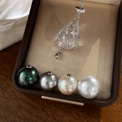 Lunather™ Interchangeable Dreamcatcher Crystal & Pearl Necklace