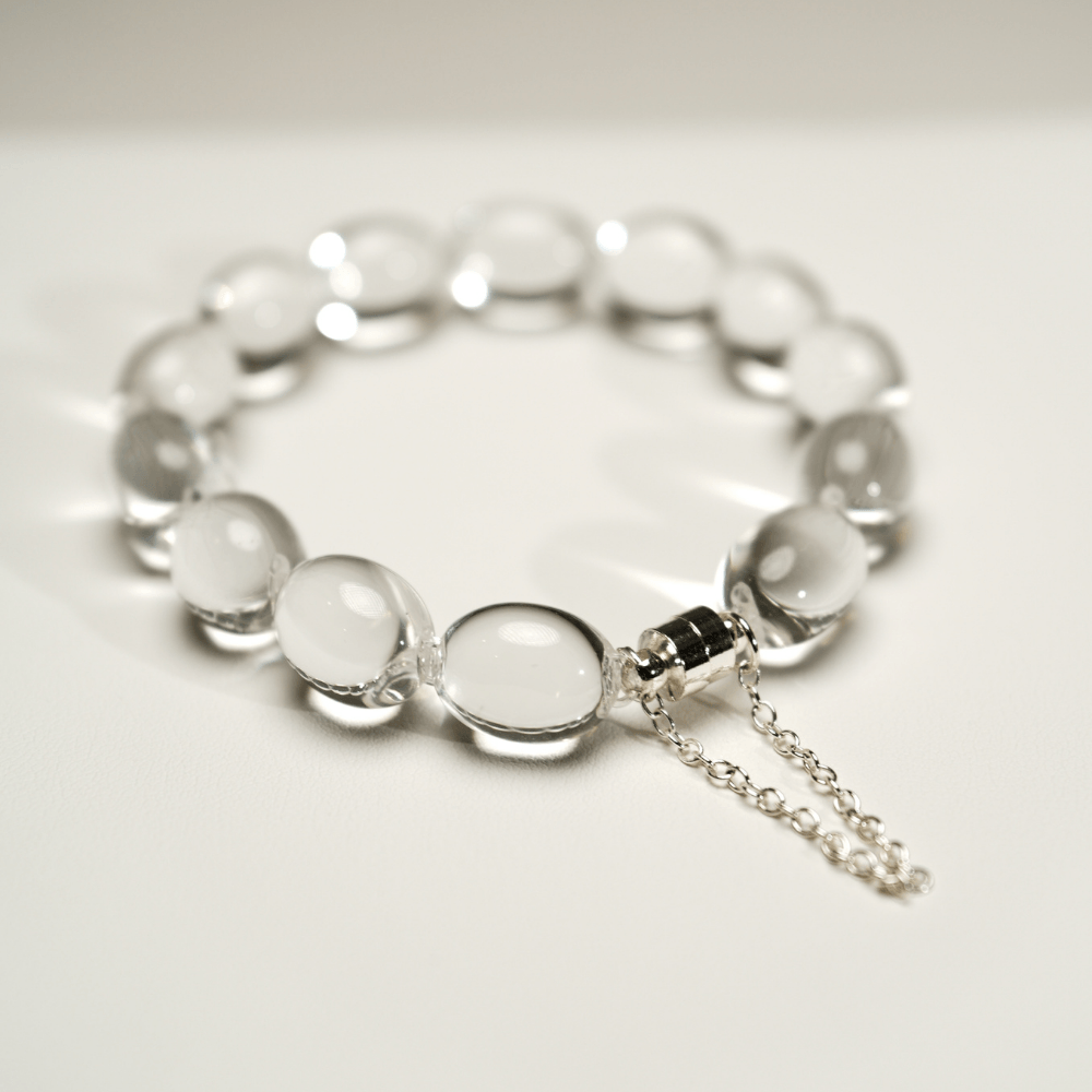 Lunather™ Jelly Bean Clear Quartz Bracelet