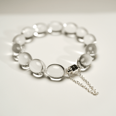 Lunather™ Jelly Bean Clear Quartz Bracelet
