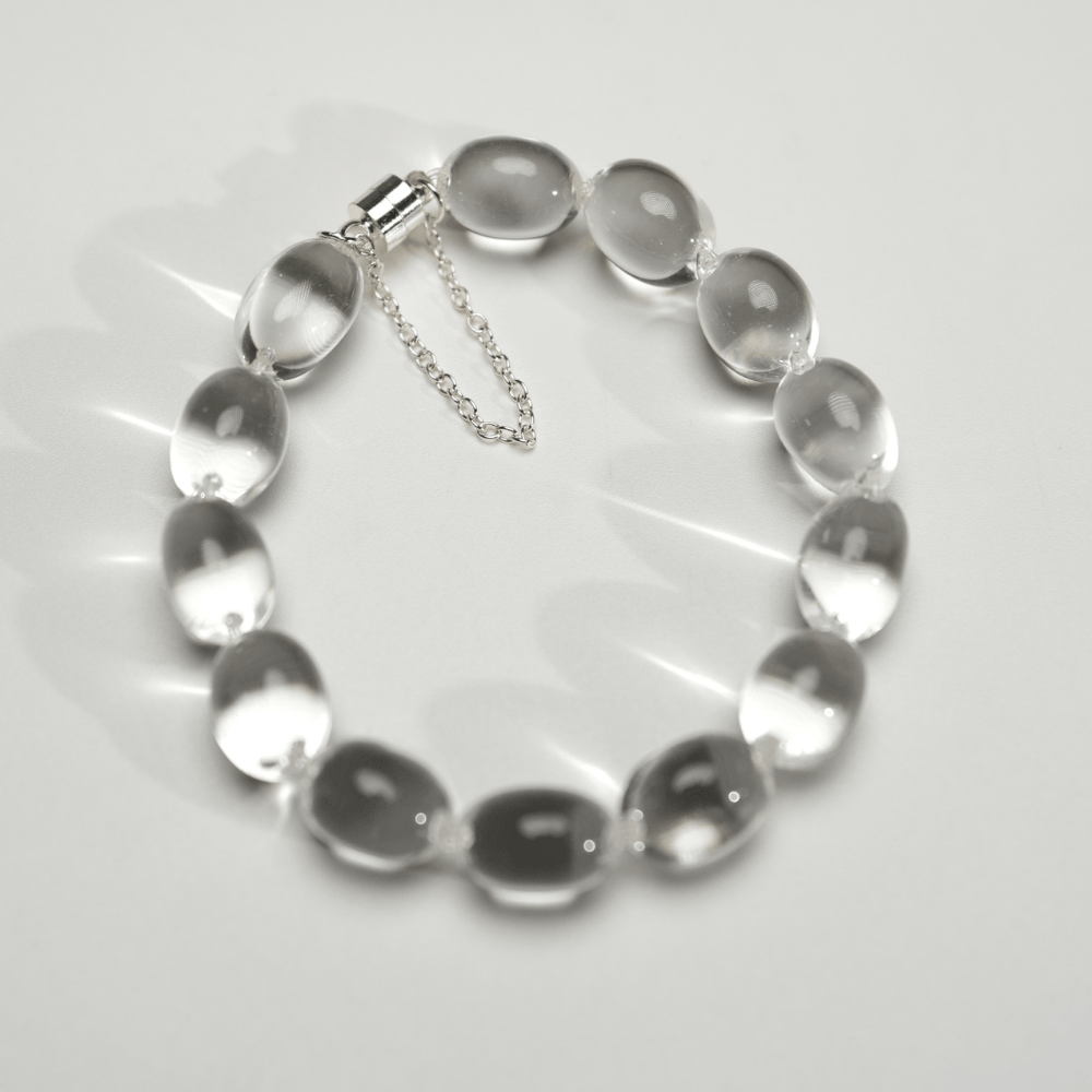 Lunather™ Jelly Bean Clear Quartz Bracelet