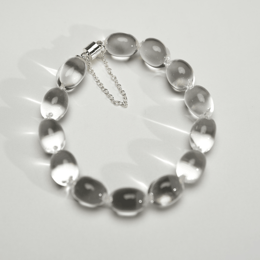 Lunather™ Jelly Bean Clear Quartz Bracelet
