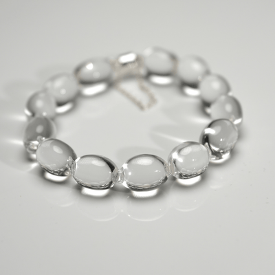 Lunather™ Jelly Bean Clear Quartz Bracelet
