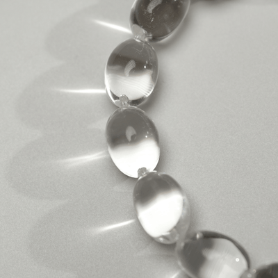 Lunather™ Jelly Bean Clear Quartz Bracelet