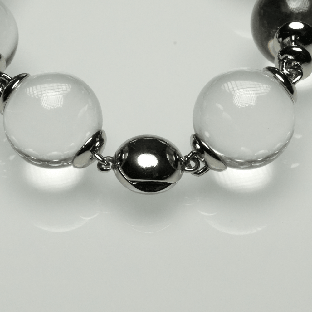 Lunather™ Floating Bubble Clear Quartz Bracelet