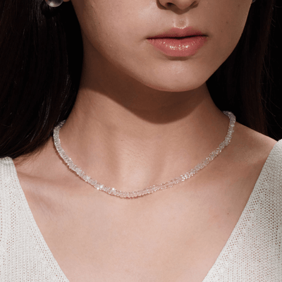 Lunather™ Crushed Ice Clear Quartz Bracelet
