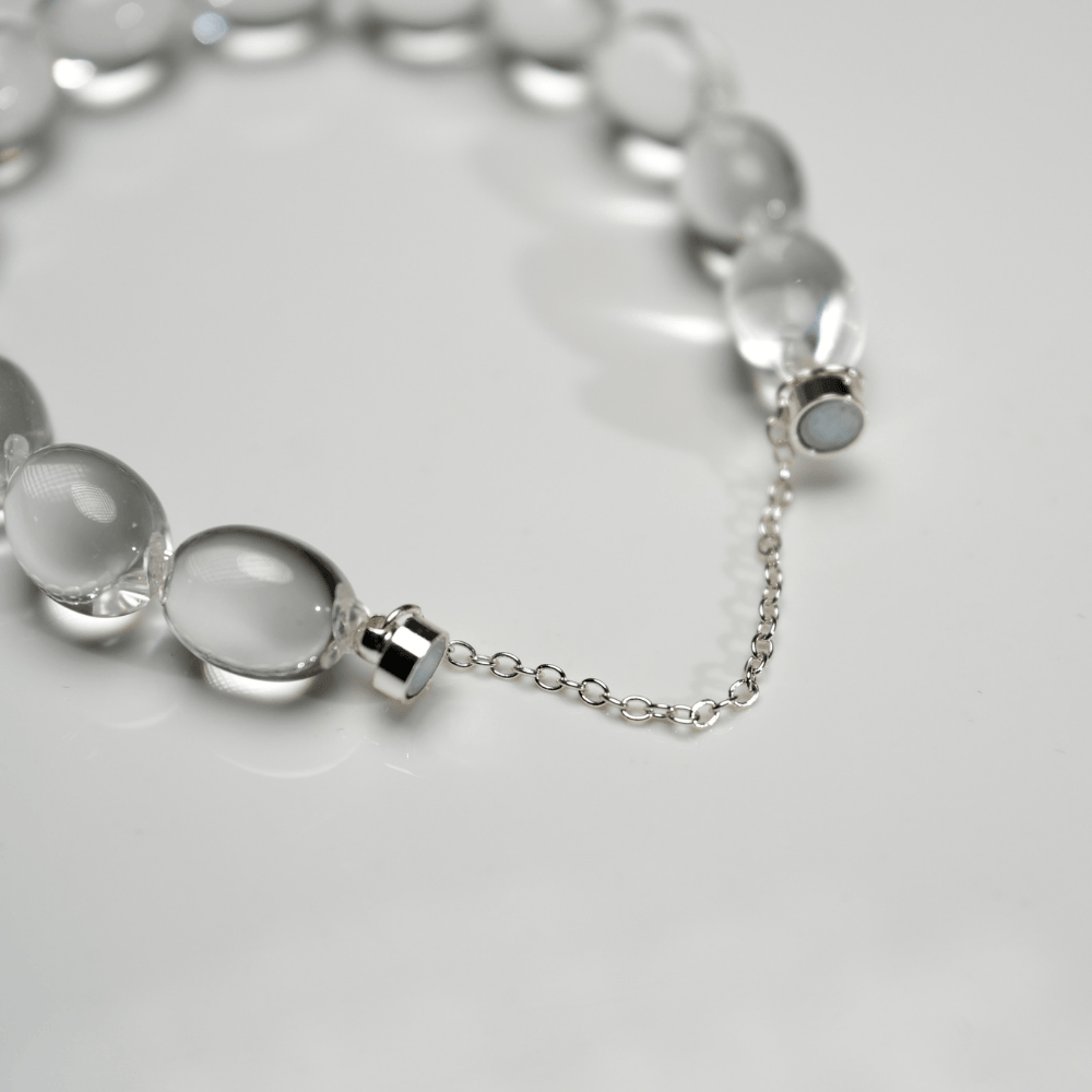 Lunather™ Jelly Bean Clear Quartz Bracelet