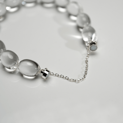 Lunather™ Jelly Bean Clear Quartz Bracelet
