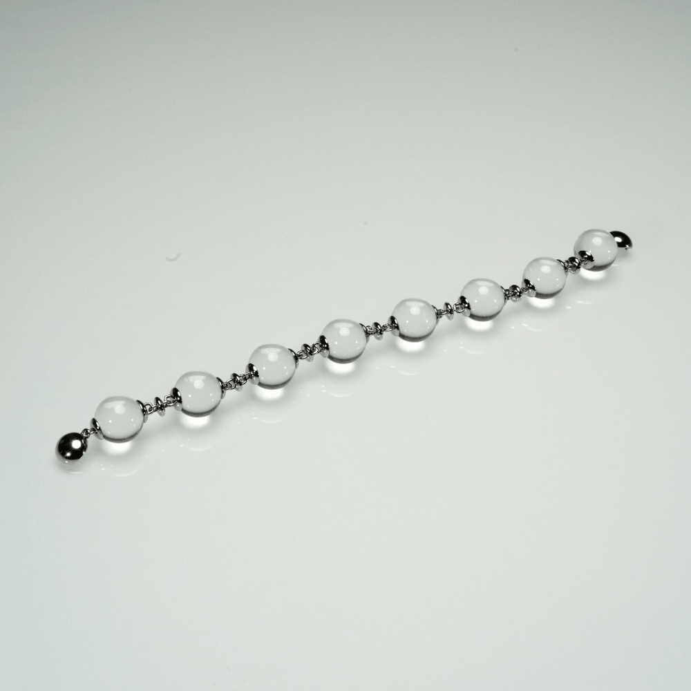 Lunather™ Floating Bubble Clear Quartz Bracelet