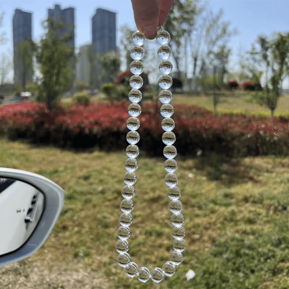 Water Bubble Clear Quartz Necklace