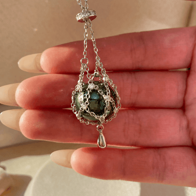 Lunather™ Interchangeable Dreamcatcher Crystal & Pearl Necklace