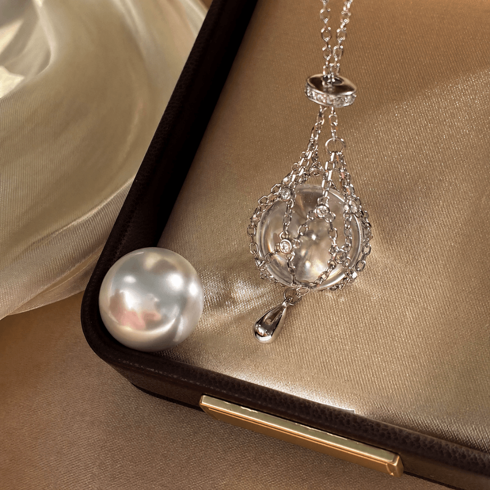 Lunather™ Interchangeable Dreamcatcher Crystal & Pearl Necklace