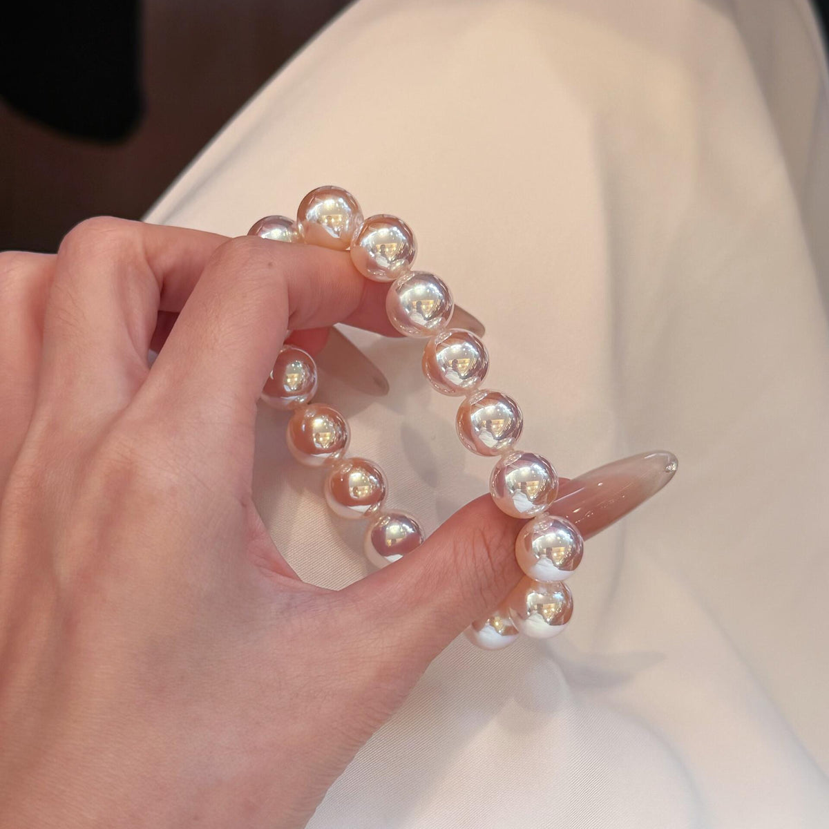 Lunather™ Sakura Aurora Blush Pearl Bracelet